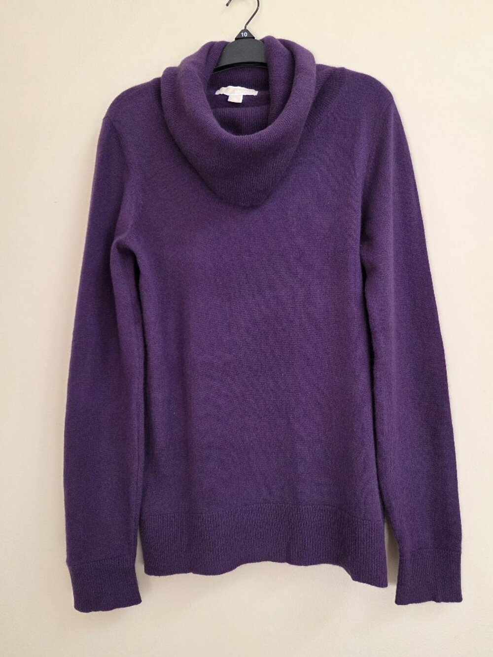 Michael Kors Size M 100% Cashmere Thick Slouchy Collar Knit Sweater Tunic Luxury